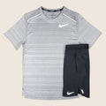 Ensemble Running Nike — Blanc chiné