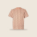Tee-shirt Lacoste — Rose poudré monogramme